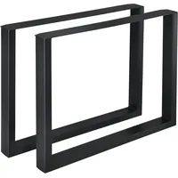 [en.casa] Esstischgestell Makers 2er-Set Schwarz 90x72cm