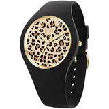 ICE WATCH 021728 ICE Leopard Black Small +- 3H Silikon Schwarz neu