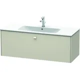 Duravit Waschtischunterschrank wandhängend „Brioso“ 122 × 44,2 × 47,9 cm, in Taupe Matt