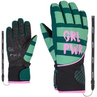 Ziener Mädchen LIWA Ski-Handschuhe/Wintersport | wasserdicht, Primaloft, modisch, deep