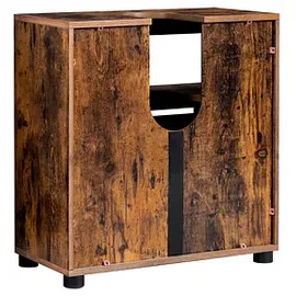 VASAGLE Waschtischunterschrank ohne Waschbecken braun 60,0 x 30,0 x 63,0 cm