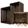 Creative Deco Holzkiste 50 x 40 x 30 cm 3-tlg. braun