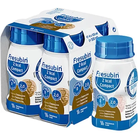 Fresubin 2kcal Compact Drink Cappuccino Flakon 4x125ml