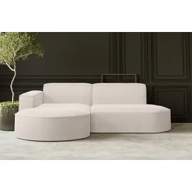 Kaiser Möbel Ecksofa, Sofa L form, Couch L form MODENA L STUDIO stoff Neve Ecru Links