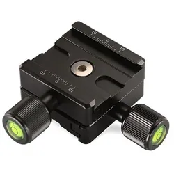 Leofoto Schnellkupplung Doppelklemme DDC-50 + Schnellwechselplatte BPL-50