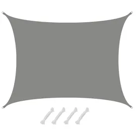 AMANKA Sonnensegel Wasserdicht 6x5 - Rechteckig - Sonnenschutz Segel Garten Terrasse