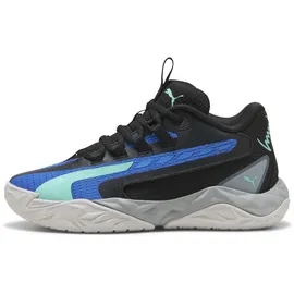 Puma Dagger 2 Mid Basketballschuhe Jugendliche Kinder, Gr. 37.5, Black Bluemazing aquatic Blue Green - 37.5 EU