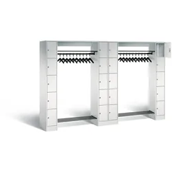 C+P Offene Garderobe Serie 8070, H1950xB2840xT480mm