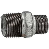 Riegler Doppelgewindenippel 245, AG/AG, R 1, R 3/4, schwarzer