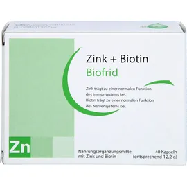 Biofrid GmbH & Co. KG Zink+biotin Kapseln