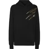 Plein Sport Hoodie Sweatshirt Scratch Schwarz/Gelb XL