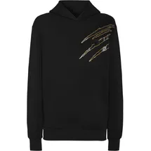 Plein Sport Hoodie Sweatshirt Scratch Schwarz/Gelb XL