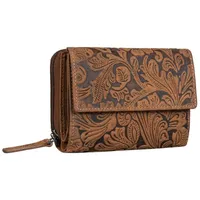 STILORD Geldbörse "Thea" Damen Geldbeutel Leder RFID mit Geschenkbox braun