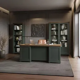 petits-meubles Schreibtisch Martin Grün und Holz