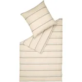 Esprit Bettwäsche "Adrien", beige Textil, Streifen, 155x220 cm, Oeko-Tex® Standard 100, pflegeleicht, hautfreundlich, angenehm wärmend, bügelleicht, schadstoffgeprüft, Schlaftextilien, Bettwäsche, Bettwäsche, Übergrößen-Bettwäsche