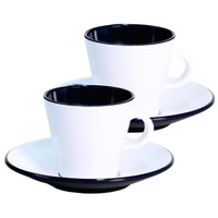 Gimex Linea Espresso-Set, 4-teilig, schwarz,