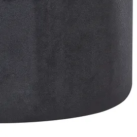 Beliani Pouf mit Stauraum 2er Set Samt 0 x 0 x 0 cm Schwarz
