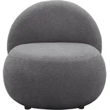 INOSIGN Sessel INOSIGN "Mithras II Cocktailsessel", grau (dunkelgrau), B:73cm H:76cm T:75cm, 93% Polyester, 6% Acryl, Sessel, Bouclé oder Fellimitat; Lieferzeit nur ca. 2 Wochen