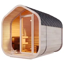 FinnTherm ScandiCube Wave Comfort inkl. 9 kW Ofen + int. Steuerung