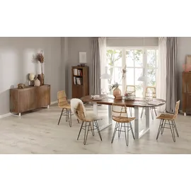 OTTO home Lagos 140 x 80 x 35 cm Braun / Weiß