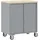 vidaXL Werkbank + Arbeitsbock, Werkzeugschrank mit Rollen Abschließbar Rot 75x45x85 cm Stahl