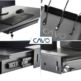 SOTech CAVO Laptop-Schublade – 450 mm schwarz - Schwarz