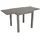 DEGAMO MARINA Ausziehtisch 140 x 70 x 75 cm grau/silber