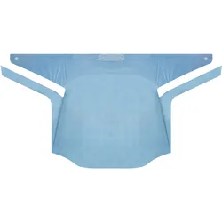 CPE-Schutzkittel zum Binden mit Daumenschlaufen blau 140 x 110 cm Medi-Inn 10 St...