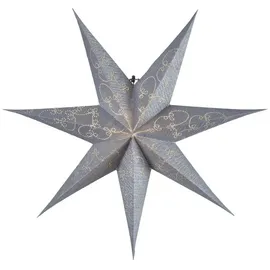 Star Trading Papierstern Decorus 63 cm silber-grau