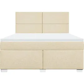 vidaXL Boxspringbett 180 x 200 cm Creme
