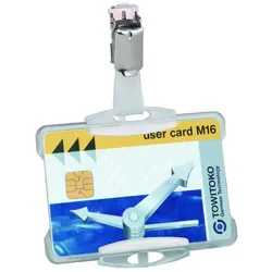 Durable 25er-Pack Ausweishalter für Namensschild »811819« 8,7 x 5,4 cm transparent, 9.2x7 cm