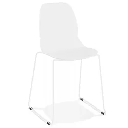 Moderner Design Stuhl aus Metall und Kunststoff | Esszimmerstuhl mit ergonomischer Sitzfläche | Minimalistischer Stil | Kadima Design