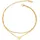 FIRETTI Fußketten Set FIRETTI "Schmuck Geschenk Körperschmuck Herz", gold (silberfarben, gelbgoldfarben), Fußketten, Damen, Edelstahl
