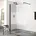 pure 4-Eck Dusch-Seitenwand 885-900mm Glasstärke 8mm black Edition