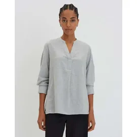 Someday Langarmbluse | Oversize Flanellbluse ZANELL aus nachhaltiger Baumwolle Hazy Fog Melange, 36