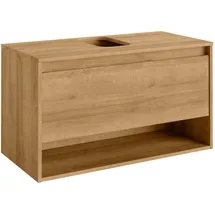 Fackelmann Waschbeckenunterschrank NATURA Asteiche 93,4 cm