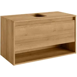 Fackelmann Waschbeckenunterschrank NATURA Asteiche 93,4 cm