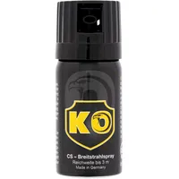 KO Security 40 ml CS-Breitstrahlspray Tränengas Personenabwehrspray mit BKA-Zulassung - ab 14 Jahren