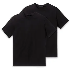 SCHIESSER Herren T-Shirt Unterhemd, Schwarz (000-schwarz), XL EU