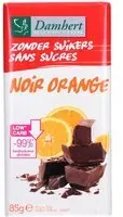 Damhert Chocolat noir/orange moins de sucre 85 g