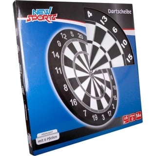 Vedes New Sports Dartboard inkl. 6Pfeilen