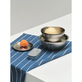 HAY Schüssel mit Deckel Silber/Weiß