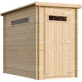 TIMBELA Gartenhaus 1,44 x 2,39 m Beige