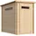 TIMBELA Gartenhaus 1,44 x 2,39 m Beige