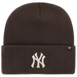 '47 Brand Fleecemütze Beanie HAYMAKER NY Yankees braun