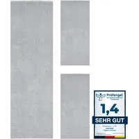 Andiamo Bettumrandung ANDIAMO "Arezzo", grau, H:16mm, Obermaterial: 100% Polyester, Bettumrandungen, Uni Farben, weicher Flor, waschbar, ideal im Wohnzimmer & Schlafzimmer