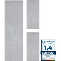 Andiamo Bettumrandung ANDIAMO "Arezzo", grau, H:16mm, Obermaterial: 100% Polyester, Bettumrandungen, Uni Farben, weicher Flor, waschbar, ideal im Wohnzimmer & Schlafzimmer