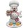 Schweda Schneemann Räuchermann 19 cm mehrfarbig