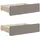 vidaXL Tagesbett Ausziehbar mit Schubladen 90 x 200 cm taupe