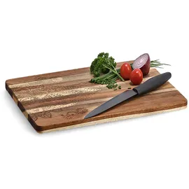 Zeller Schneidebrett-Set Holz 1 40 x 29 x 1,5 cm Beige